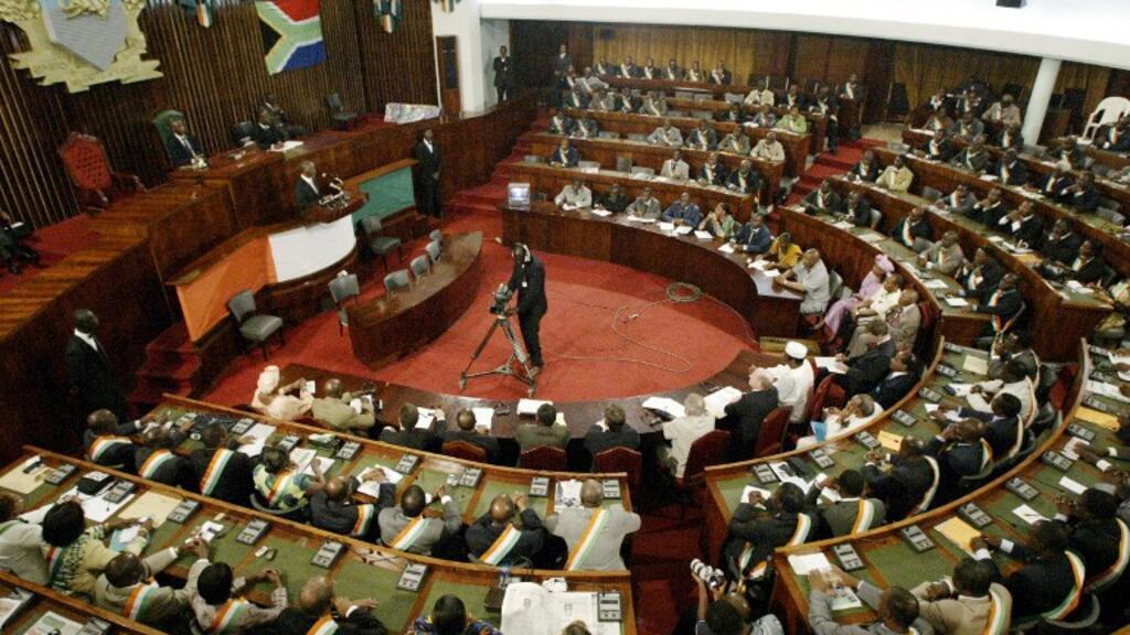View of the Ivorian National Assembly building