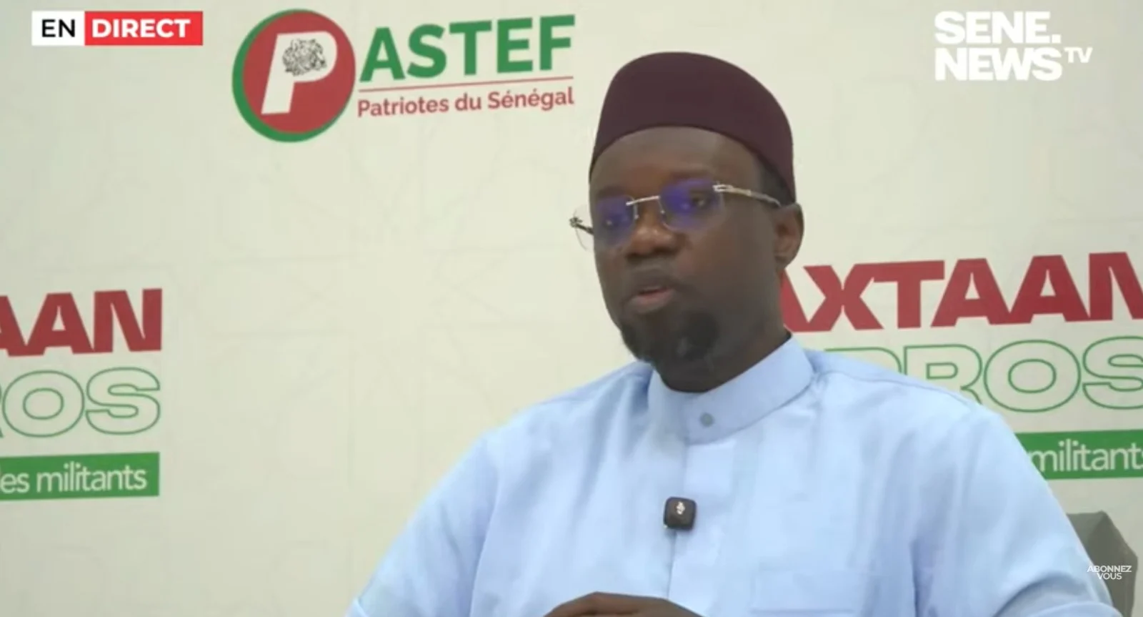 Ousmane Sonko addresses the nation from the Assembly
