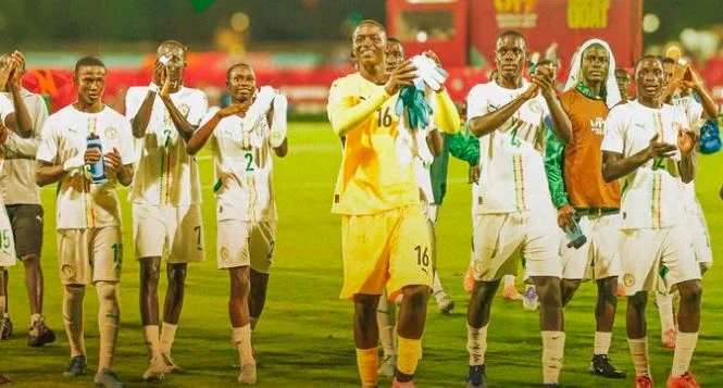 Senegal U17 team celebrates qualification for the World Cup U17