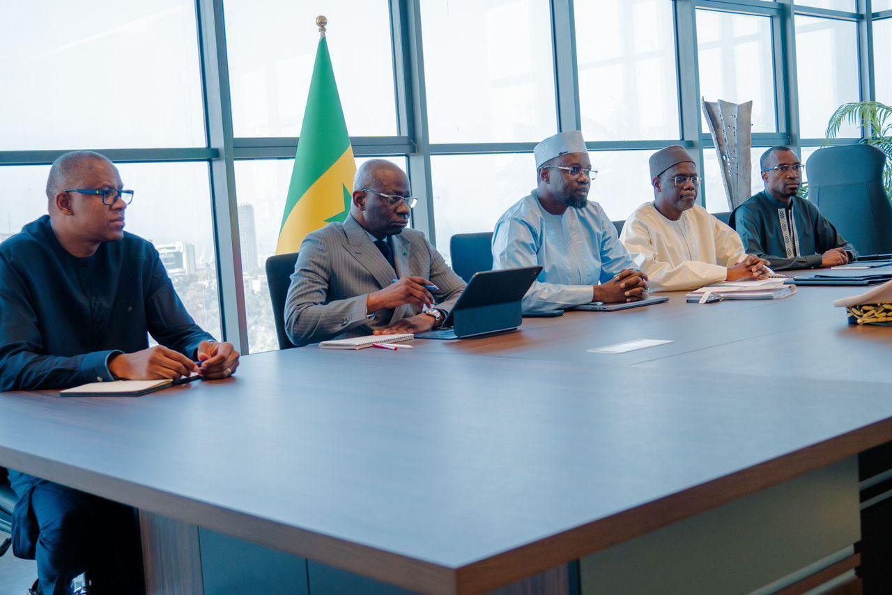 Government officials at the Primature handover ceremony