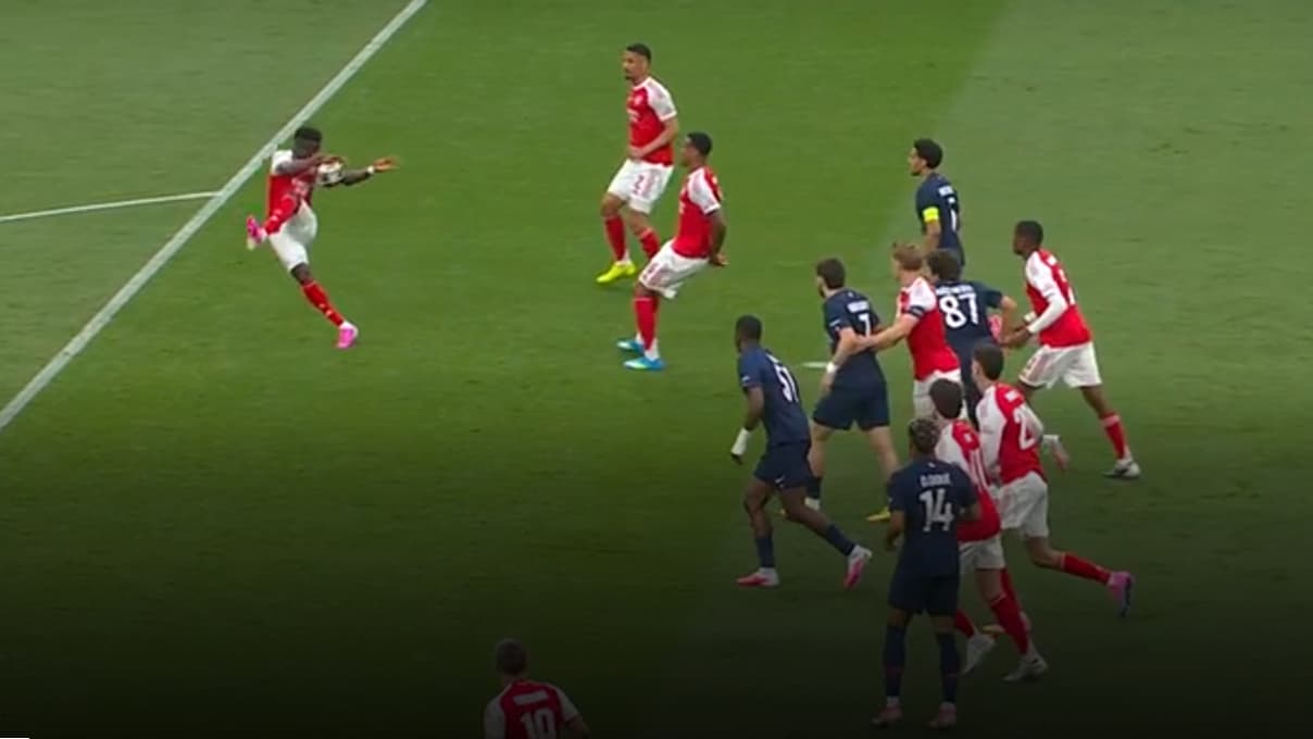 Bukayo Saka’s handball during PSG-Arsenal Champions League final on May 30, 2026.