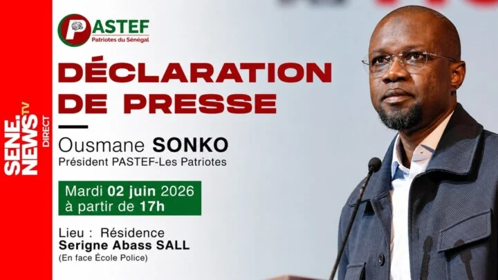 Sonko addresses nation after Senegal's cabinet reshuffle