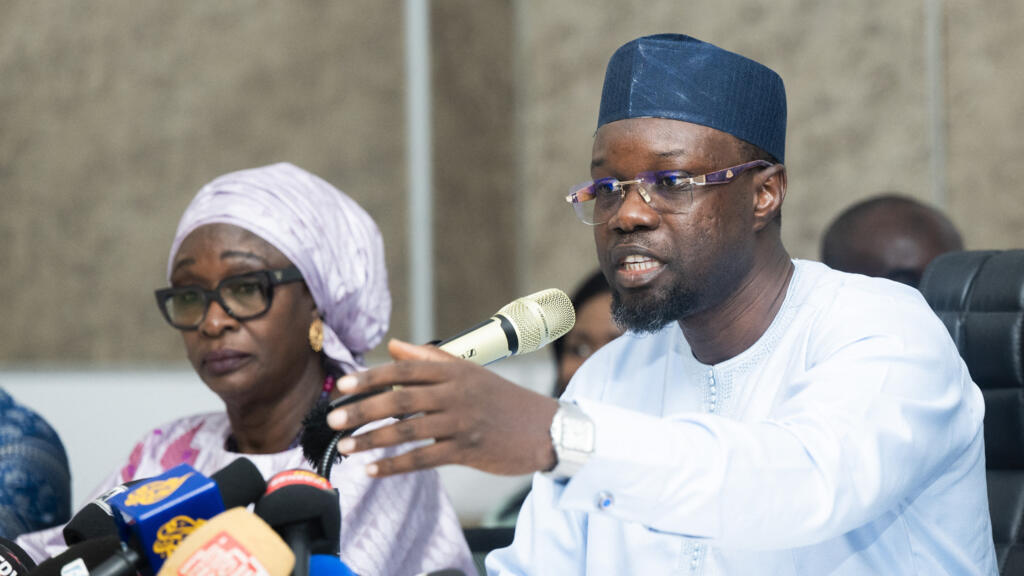 Ousmane Sonko during his press conference in Dakar on June 2