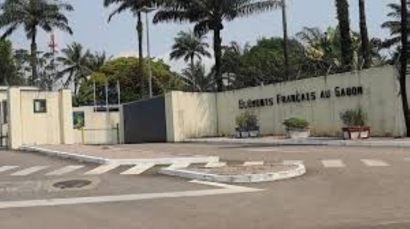 Exterior view of the former Camp de Gaulle in Libreville