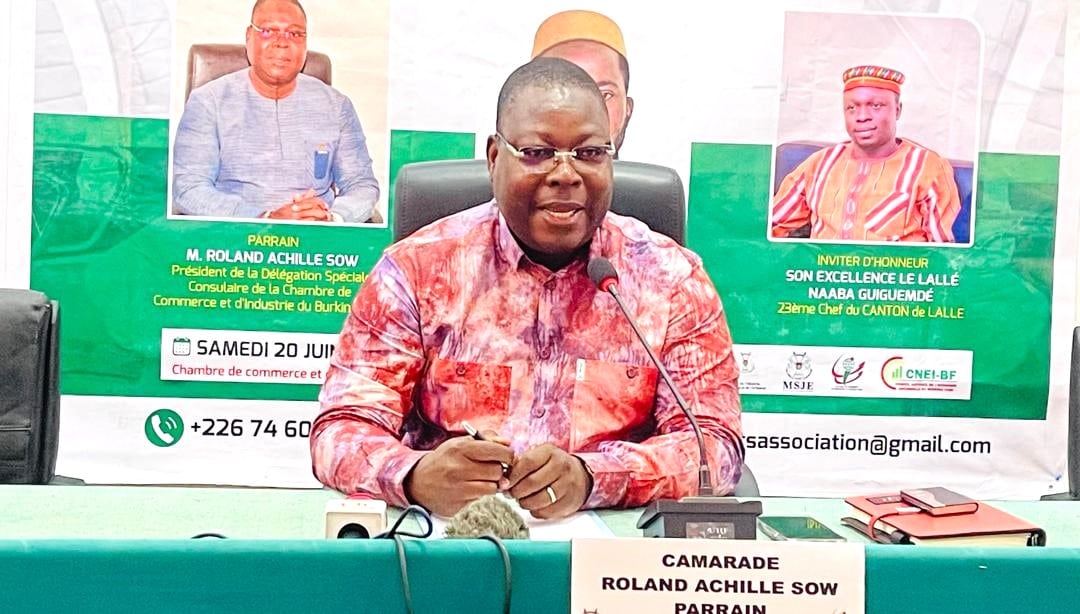 roland achille sow speaking at the event
