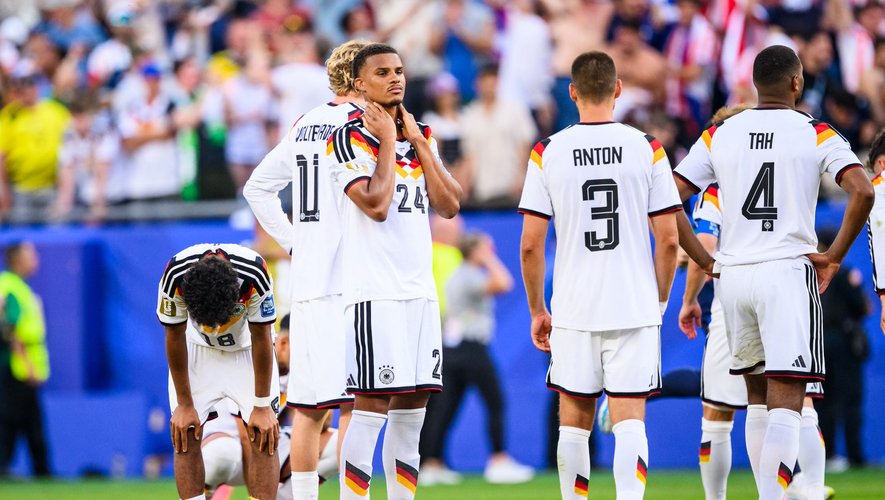 Germany players dejected after World Cup exit