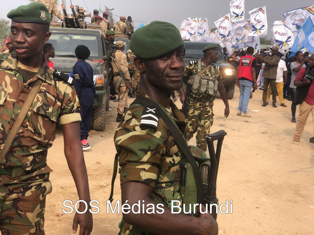 Two Burundian soldiers securing a convoy in South Kivu, September 2025