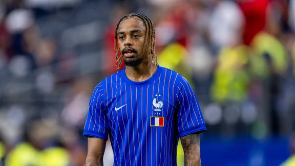 Bradley Barcola playing for PSG