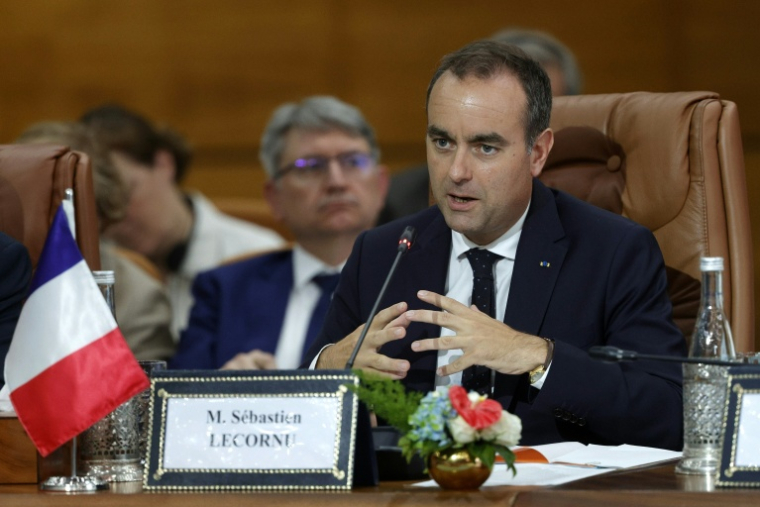 French Prime Minister Sébastien Lecornu delivering opening remarks at a plenary session with Moroccan ministers in Rabat, Morocco, July 16, 2026