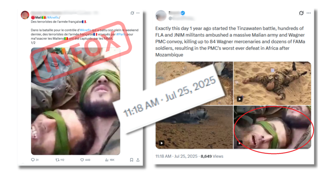 These same accounts later spread false claims about supposed French prisoners, again using archival images.