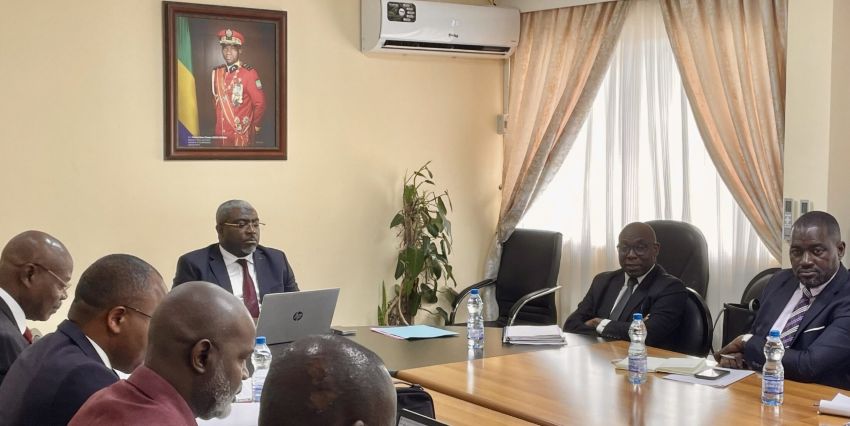 Government officials in legislative drafting meeting