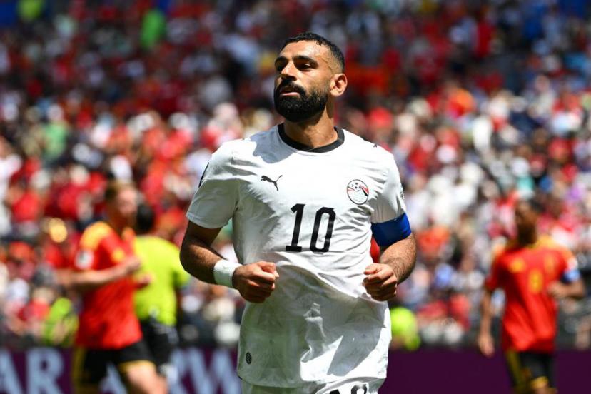 Mohamed Salah in action for Egypt during the 2026 World Cup