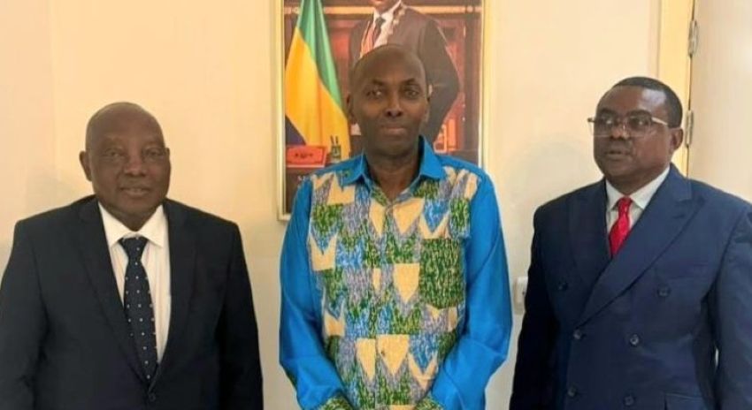 GABAC delegation meeting with Augustin Emane in Libreville