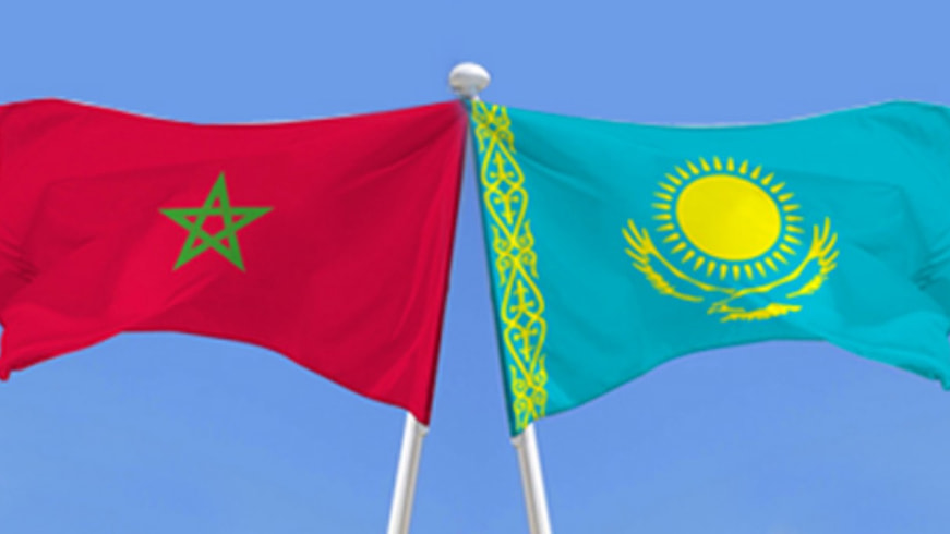 Kazakh and Moroccan officials during trade discussions