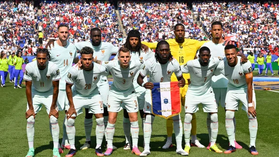 French footballer Manu Koné in action during a World Cup match