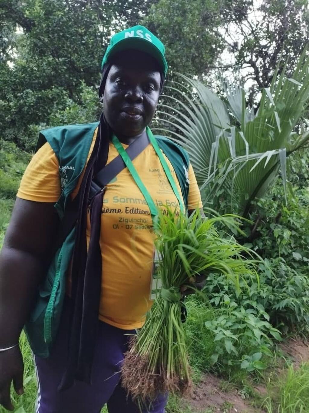Mariama Sonko in her organic farm in Niaguis, near Ziguinchor, Casamance.