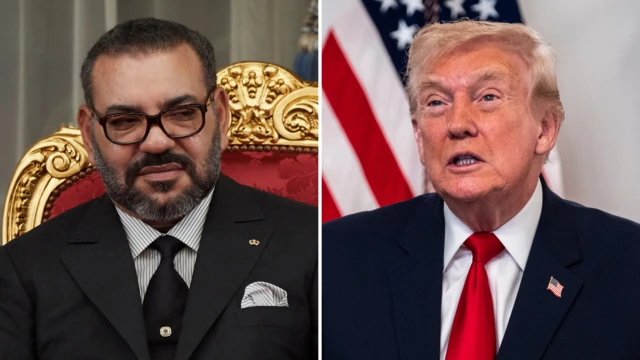 King Mohammed VI and Donald Trump